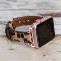 Leopard Apple Watch Band Series 11/10/9/8/7/6/5/4/ SE / Ultra 1/2/3 by Arleathercraft