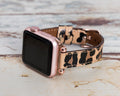 Leopard Apple Watch Band Series 11/10/9/8/7/6/5/4/ SE / Ultra 1/2/3 by Arleathercraft
