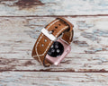 Handmade Genuine Leather Apple Watch Band Series 11/10/9/8/7/6/5/4/ SE / Ultra 1/2/3 by Arleathercraft