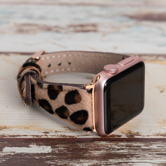 Leopard Apple Watch Band Series 11/10/9/8/7/6/5/4/ SE / Ultra 1/2/3 by Arleathercraft