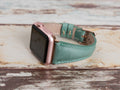 Green Leather Apple Watch Band Series 11/10/9/8/7/6/5/4/ SE / Ultra 1/2/3 by Arleathercraft