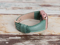 Green Leather Apple Watch Band Series 11/10/9/8/7/6/5/4/ SE / Ultra 1/2/3 by Arleathercraft