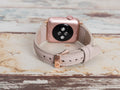 Beige Leather Apple Watch Band Series 11/10/9/8/7/6/5/4/ SE / Ultra 1/2/3 by Arleathercraft