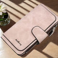 Vintage Faux Leather Long Wallet – Trifold Credit Card Holder with Snap & Zipper by DailySale