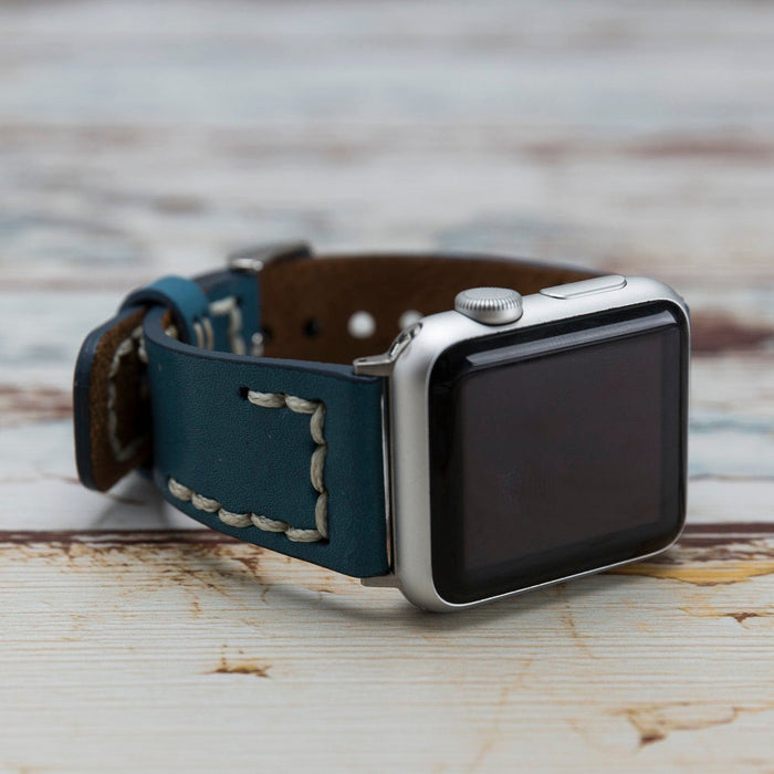 Handmade Genuine Leather Apple Watch Band Series 11/10/9/8/7/6/5/4/ SE / Ultra 1/2/3 by Arleathercraft