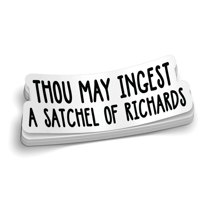 Satchel Of Richards Hard Hat Decal by Armed American Supply