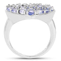 3.96 Carat Genuine Tanzanite .925 Sterling Silver Ring by Bids.com