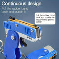 Foldable Metal Rubber Band Launcher Toy Keychain by DailySale