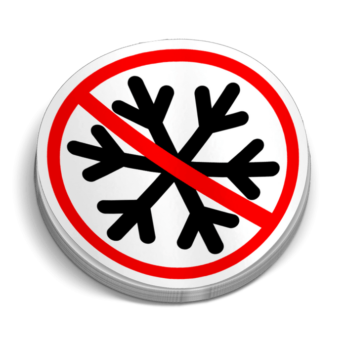 No Snowflakes Hard Hat Decal by Armed American Supply