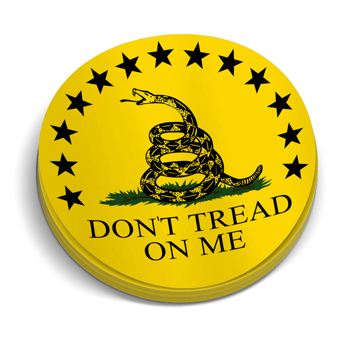 Don't tread On Me Hard Hat Decal by Armed American Supply