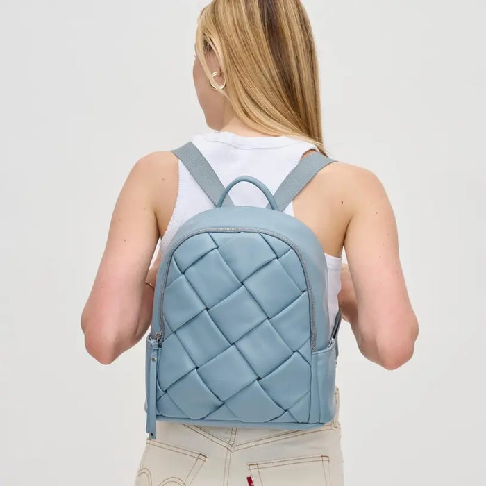 Blossom Woven Backpack by Boutique 23