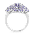 5.27 Carat Genuine Tanzanite .925 Sterling Silver Ring by Bids.com