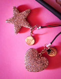 Rhinestone Heart Charm | White by Wildflower Cases