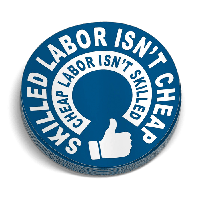 Skilled Labor Hard Hat Decal by Armed American Supply