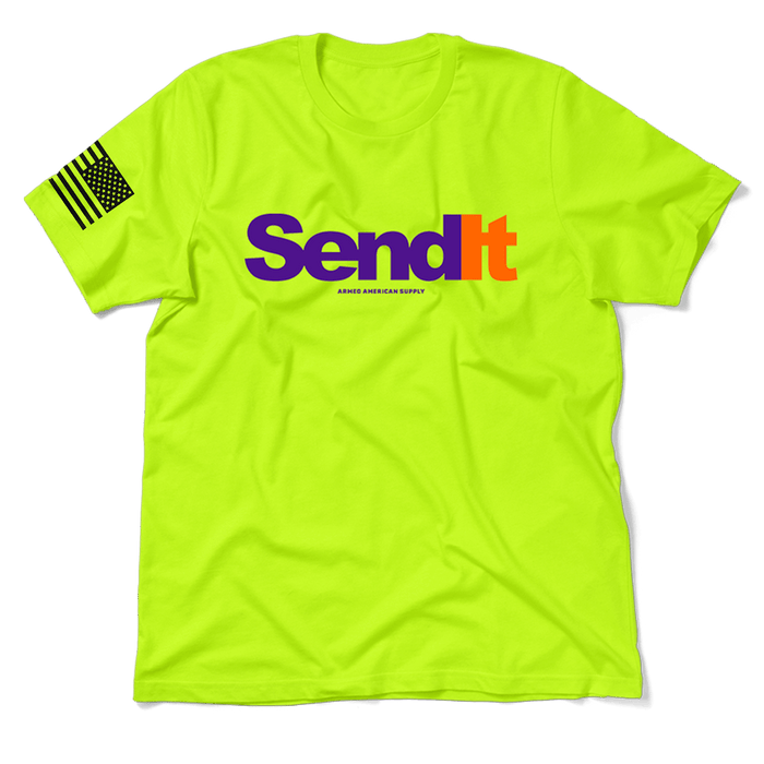 Send It - Safety Yellow T-Shirt by Armed American Supply