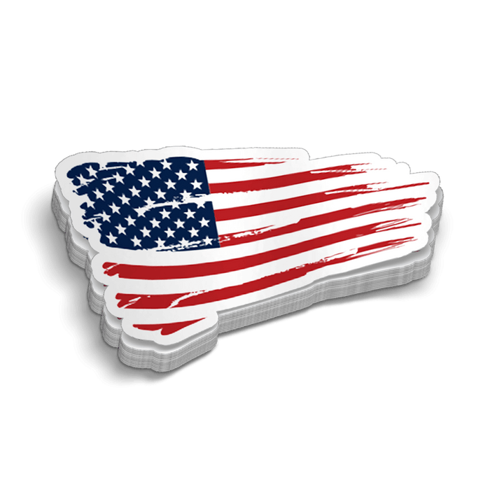 American flag Hard Hat Decal by Armed American Supply