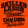 Skilled Labor - Safety Yellow T-Shirt by Armed American Supply