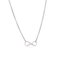 Sterling Silver Infinity Symbol Necklace by Bids.com