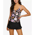 Hula Honey Hula Honey Juniors Luna Floral Strappy Tankini Top by Vanessa Jane