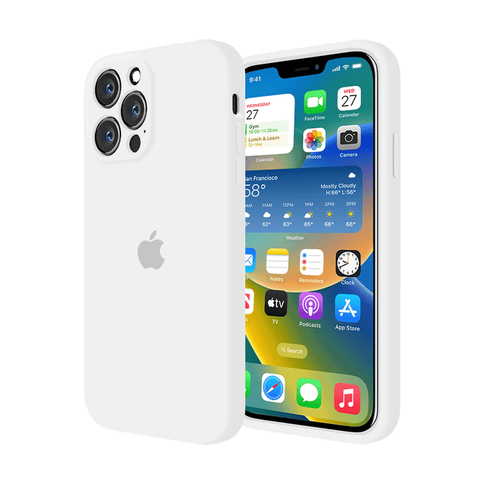 iPhone Camera Protection Silicone Case (White) by Vogueen