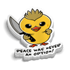 Peace Was Never An Option Hard Hat Decal