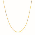 14k Yellow Gold Adjustable Box Chain 0.7mm by Bids.com