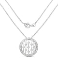 0.53 Carat Genuine White Diamond .925 Sterling Silver Pendant by Bids.com