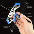 Mini Archery Bow Set – Right/Left Hand, Metal Compound Bow, Shooting Practice by DailySale