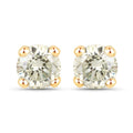 0.86 Carat Genuine LB Diamond 14K Yellow Gold Earrings by Bids.com