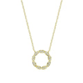 10k Gold Marquise Circle of Life Diamond Necklace by Fine Color Jewels