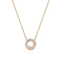 10k Gold Whirl Diamond Necklace by Fine Color Jewels