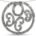 0.22 Carat Genuine Green Diamond .925 Sterling Silver Pendant by Bids.com
