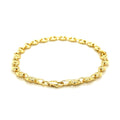 4.7mm 14k Yellow Gold Puffed Mariner Anklet by Bids.com
