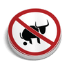 No Bull Hard Hat Decal