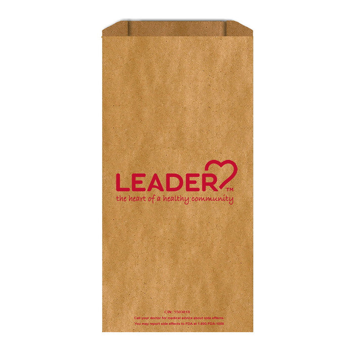 Leader Rx Bag Paper 4x1x10 IN 3000 Ct by Pasteur Pharmacy