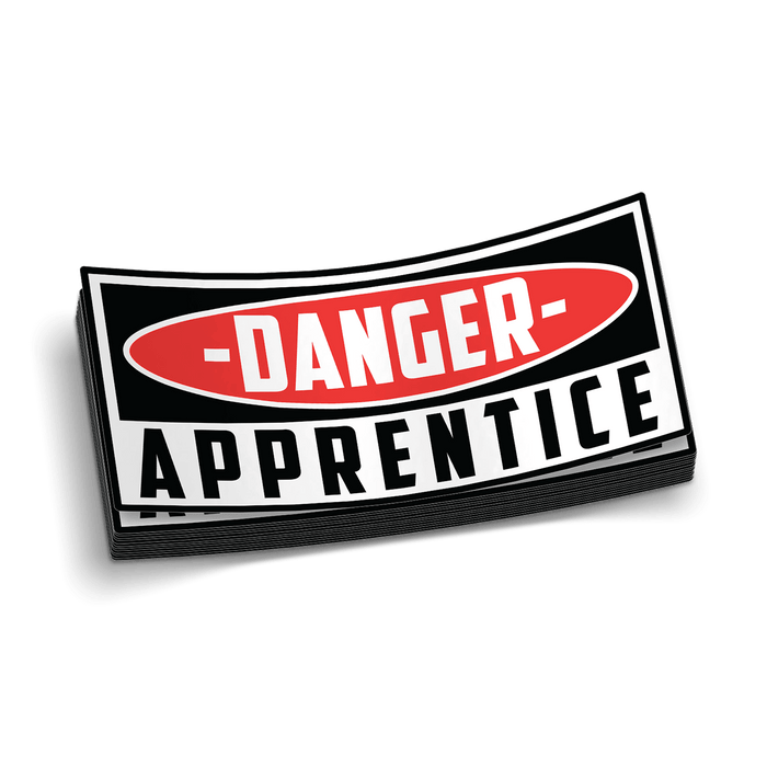 Danger Apprentice Decal by Armed American Supply