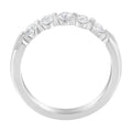 14K White Gold 1/2 cttw Diamond 5-Stone Band Ring (H-I Clarity, SI2-I1 Color) - Size 7 by Bids.com