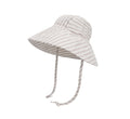 Wide Brim Kids Linen Sun Hat – Breathable UV Protection Toddler Bucket Hat - Baileys by ozznekshoes