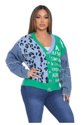 Denim Cardigan Sweater by The House of Stylez