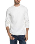Weatherproof Mens T-Shirt Waffle Knit Long Sleeve Tee by Vanessa Jane