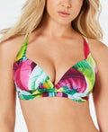 La Blanca Womens Multicolor Tropic Banded Bikini Top, Size 10 by Vanessa Jane
