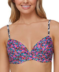 Raisins Juniors’ Sunshine Moonshadow Underwire Bikini Top – Pink Multi by Vanessa Jane
