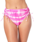 California Waves Juniors High-Waist Bikini Swim Bottom by Vanessa Jane