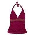 Bleu Rod Beattie Womens Halter Tie Neck Tankini Top Pink by Vanessa Jane