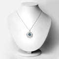 8.75 Carat Genuine Swiss Blue Topaz .925 Sterling Silver Pendant by Bids.com