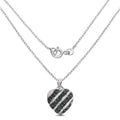 1.55 Carat Genuine Blue Sapphire and White Topaz .925 Sterling Silver Pendant by Bids.com