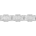 0.48 Carat Genuine White Diamond .925 Sterling Silver Bracelet by Bids.com