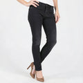 Paige Transcend Verdugo Skyline Mid Rise Skinny Jeans in Black Shadow, Size 24 by Vanessa Jane