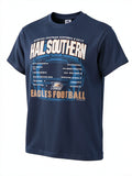 NCAA Football Schedule 2017 Short Sleeve Shirt Georgia Southern Eagles, Small by Vanessa Jane