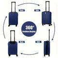 2-Piece Spinner Luggage Set – 20” Carry-On & 14” Crossbody Handbag by DailySale
